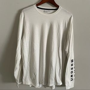 Under Armour off-white Large loose fit workout longsleeve t-shirt